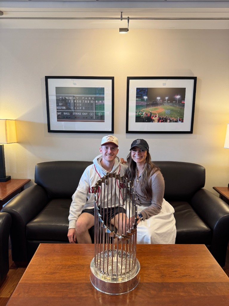 World Series trophy at Fenway